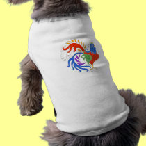 Art Deco Rooster in Color by Wendy C. Allen pet clothing