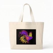 Art Deco Rooster (Jewel Tone) bags by pidgiefund Art Deco Rooster (Jewel Tone) bags