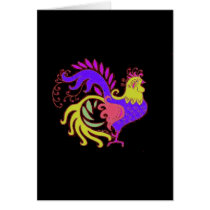 Art Deco Rooster (Jewel Tone) cards by pidgiefund Art Deco Rooster (Jewel Tone) cards