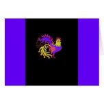 Art Deco Rooster (Jewel Tone) Card
