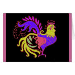 Art Deco Rooster (Jewel Tone) cards