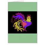 Art Deco Rooster (Jewel Tone) cards