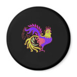 Art Deco Rooster (Jewel Tone) Magnets