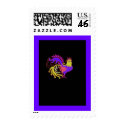 Art Deco Rooster (Jewel Tone) stamp
