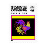 Art Deco Rooster (Jewel Tone)