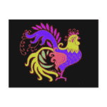 Art Deco Rooster (Jewel Tone) postcards