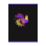 Art Deco Rooster (Jewel Tone) postcards