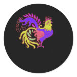 Art Deco Rooster (Jewel Tone) stickers