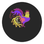 Art Deco Rooster (Jewel Tone) stickers