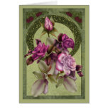 Art Deco Roses Card