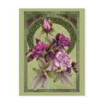 Art Deco Roses Post Cards