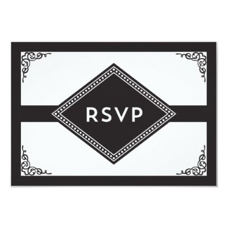 Art Deco RSVP Personalized Invitations