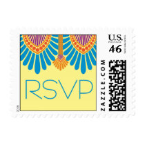 art deco rsvp stamp