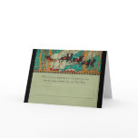 Art Deco Santa in Sky Card