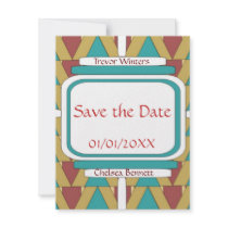 Art Deco Save the Date Custom Invitation