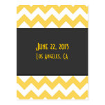 Art Deco Save the Date Postcard - alternate back