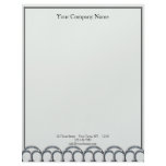 Art Deco Skyline Letterhead Template