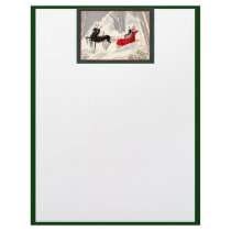 Art Deco Sleigh Ride letterhead by msdespina Art Deco Sleigh Ride letterhead