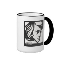 Art Deco style Chopin Coffee Mugs