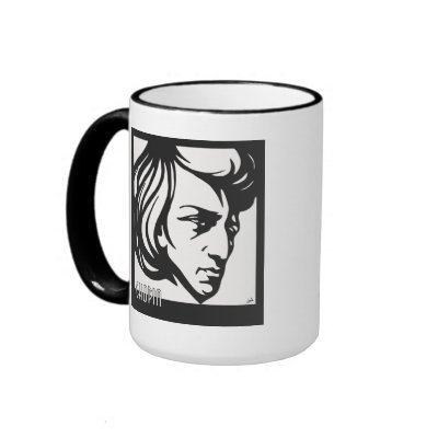 Art Deco style Chopin Coffee Mugs by aapshop