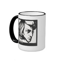 Art Deco style Chopin Coffee Mugs