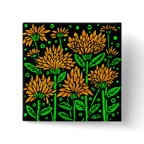Art Deco Style Flowers buttons by artberry Art Deco Style Flowers buttons