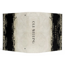 Art Deco Style Peacock Black n Cream Vintage Lace Binder