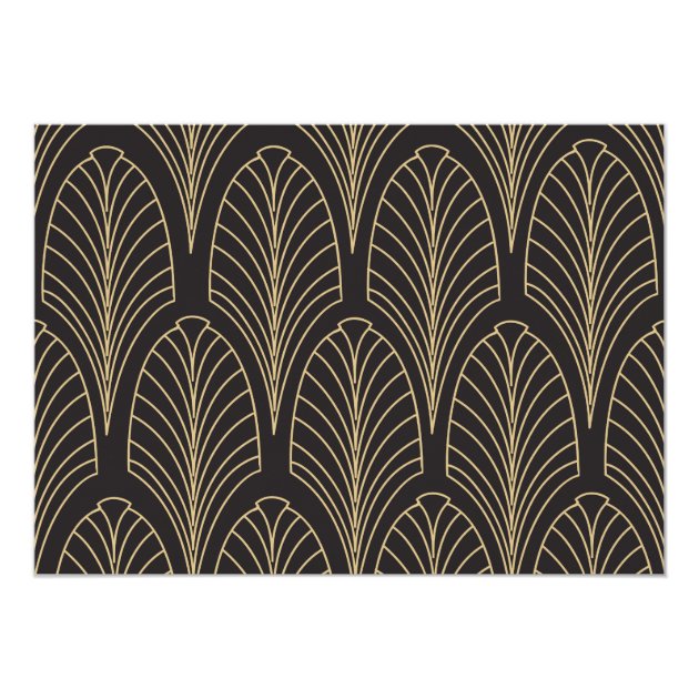 Art Deco Style Retirement Party Invitation