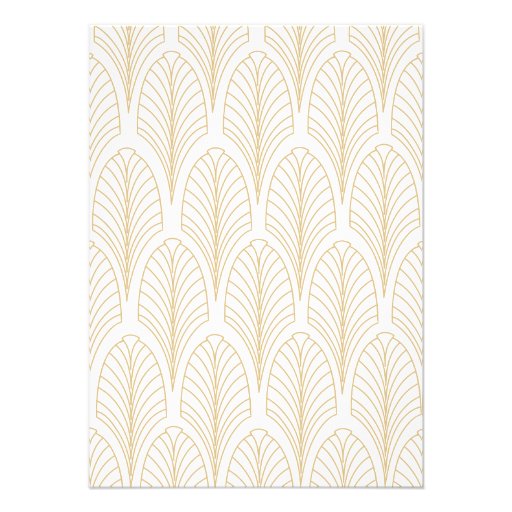 Art Deco Style Wedding Insert Card