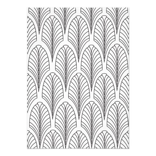 Art Deco Style Wedding Insert Card