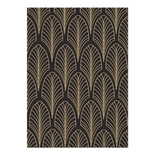 Art Deco Style Wedding Insert Card