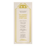 Art Deco tan stacked frame glamor formal event Custom Announcements