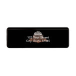 Art Deco Tower Custom Return Address Label