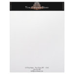 Art Deco Tower Letterhead Template
