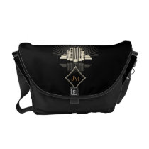 Art Deco Tower Ray Messenger Bag messenger bags