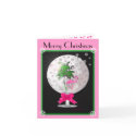 Art Deco Tropical Christmas Greeting Card