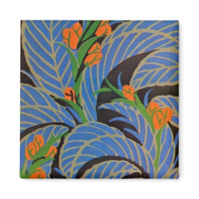 Art Deco Tropical Night - Magnet by dchaddad