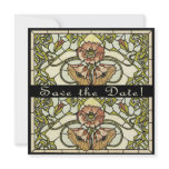 Art Deco Two Sided Customizable Save the Date Card Invitations