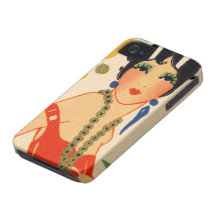 Art Deco Vamp, 1920s Flapper iPhone 4 Covers