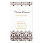 Art Deco Vertical Business Card with Monogram