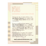 Art Deco Vintage Beach Details Info | blush Custom Invitation