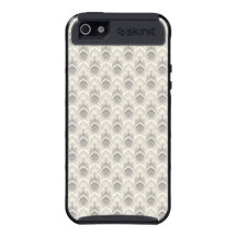 Art Deco Vintage Wallpaper Ivory Taupe Covers For iPhone 5