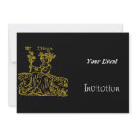 Art Deco Virgo Party Invitation