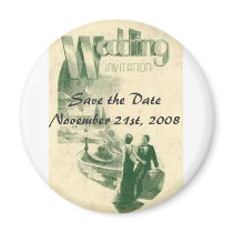 Art deco wedding, Save the ... magnets by wnjpdx Art deco wedding, Save the ... magnets