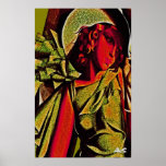 ART DECO WOMAN WITH HAT POSTER