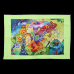 Art decorated towel kitchen towels