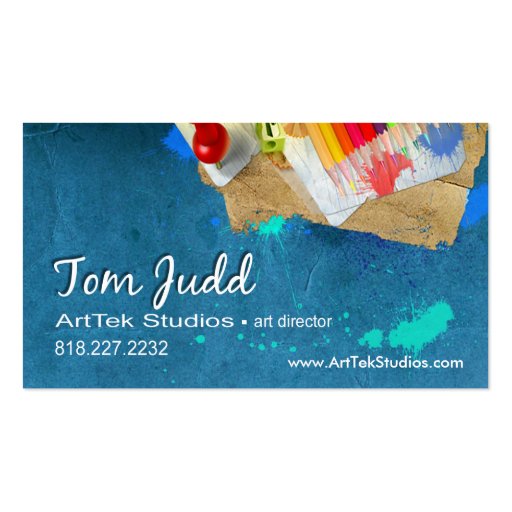 Art Director: Design Studio Graphic Artist Painter Business Cards (front side)