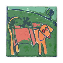 ART DOG BOX magnets