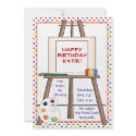 Art Easel Invitation invitation