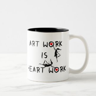 Art Fairies: Art Work Is Heart Work Coffee Mug